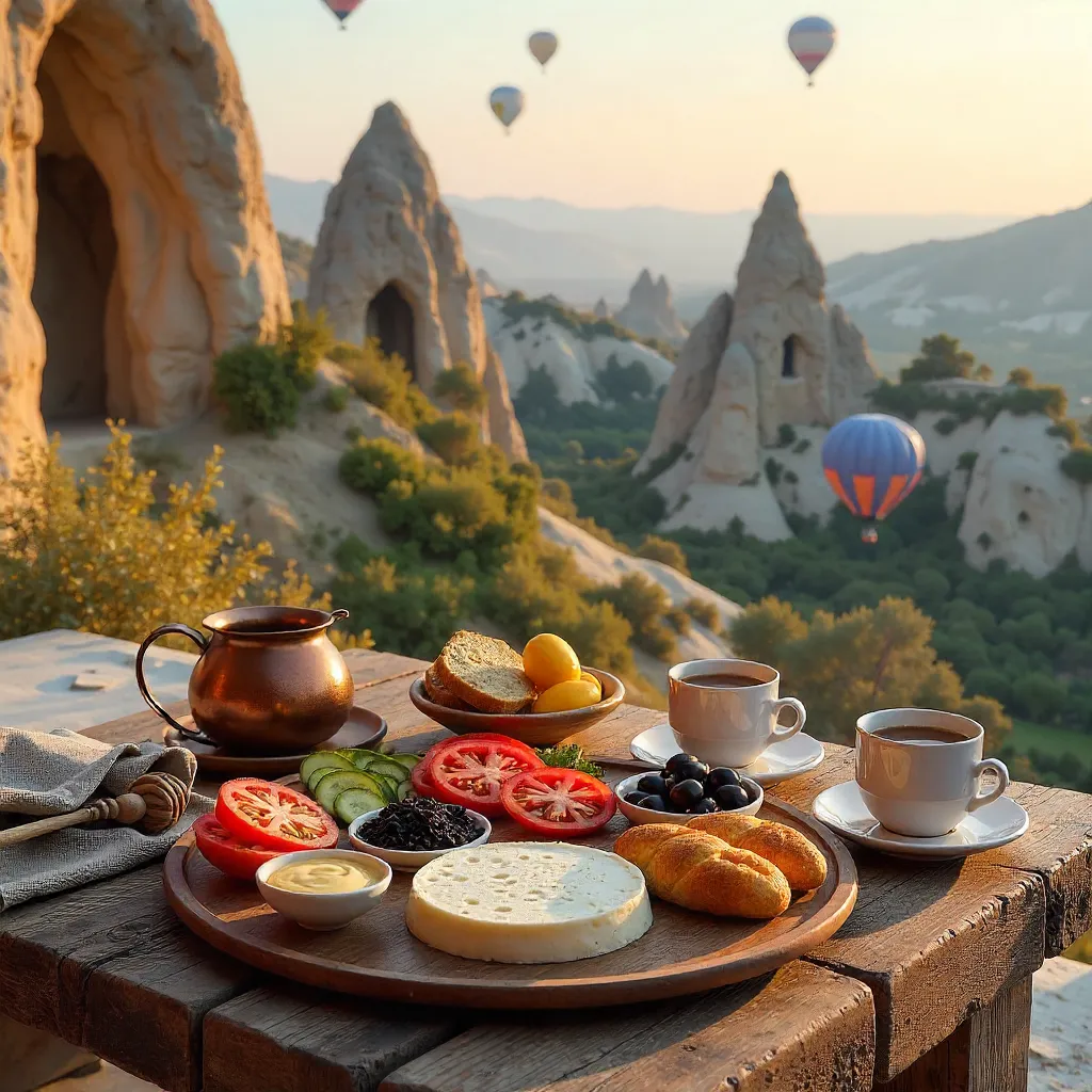 A Cappadocian Dawn Turkish Breakfast Table