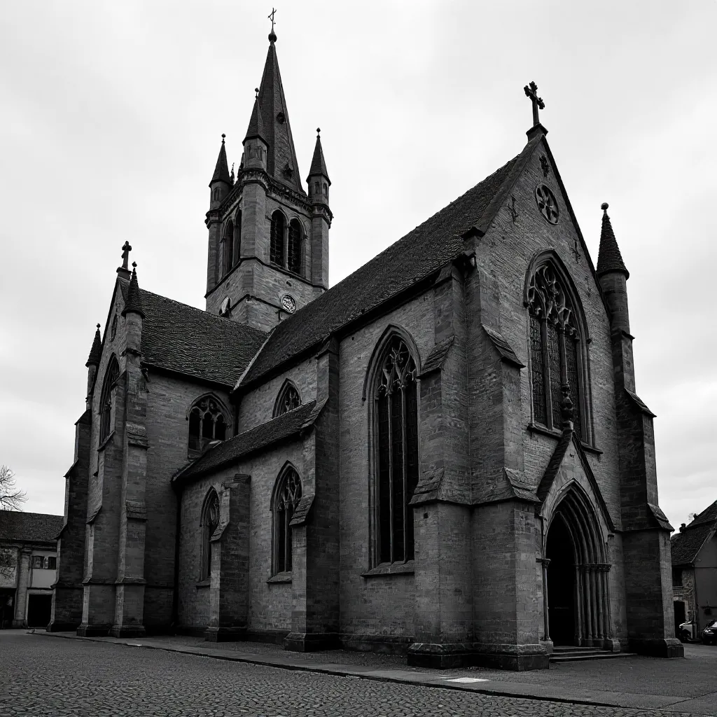 Monochrome Gothic: Paderborn Cathedral Portrait
