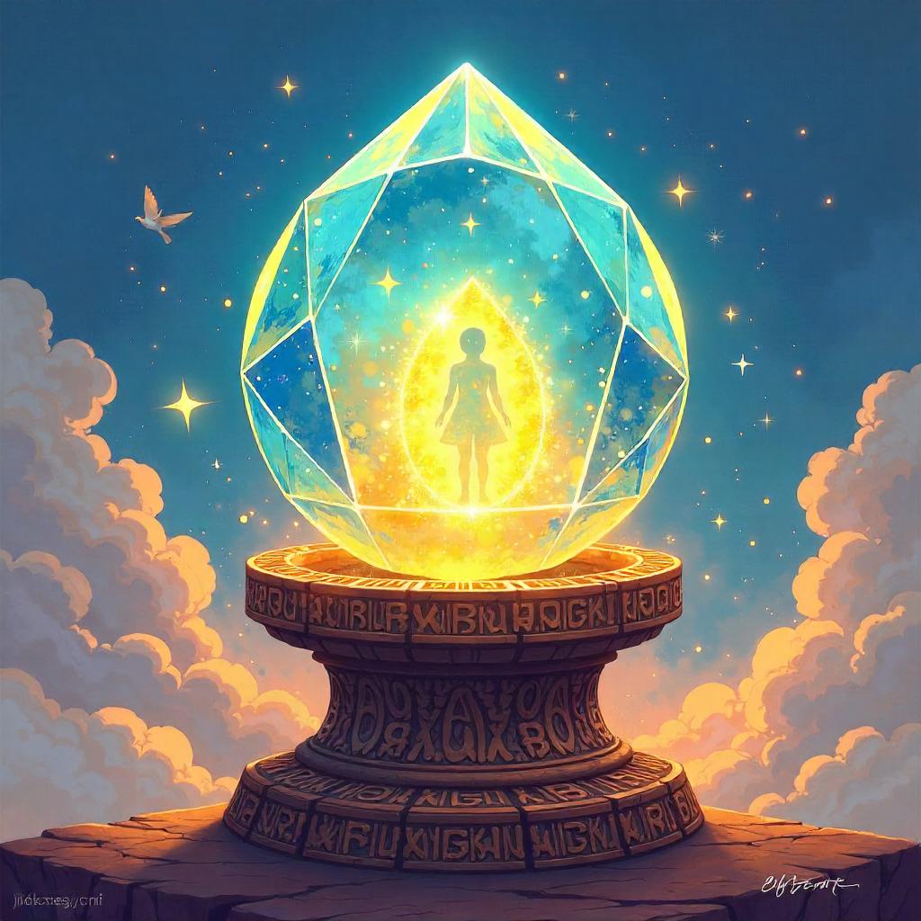 Soul Gem in a Cartoon Painting