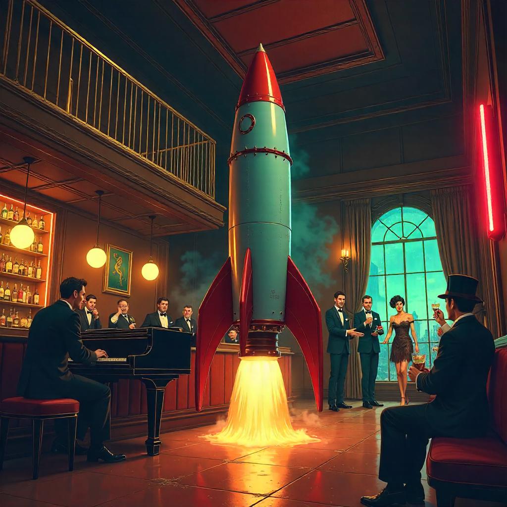 Rocket in Jazz Speakeasy - Anime Scene
