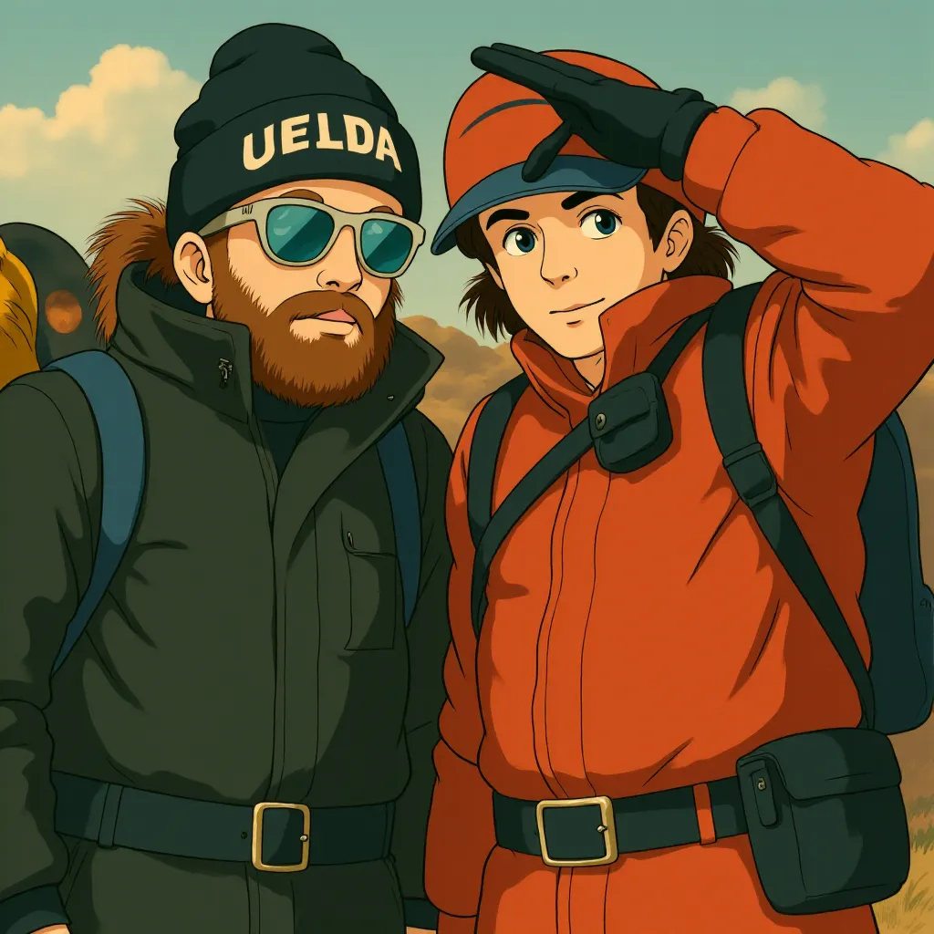 Jason Clarke and Jake Gyllenhaal in Everest (2015) - Anime style
