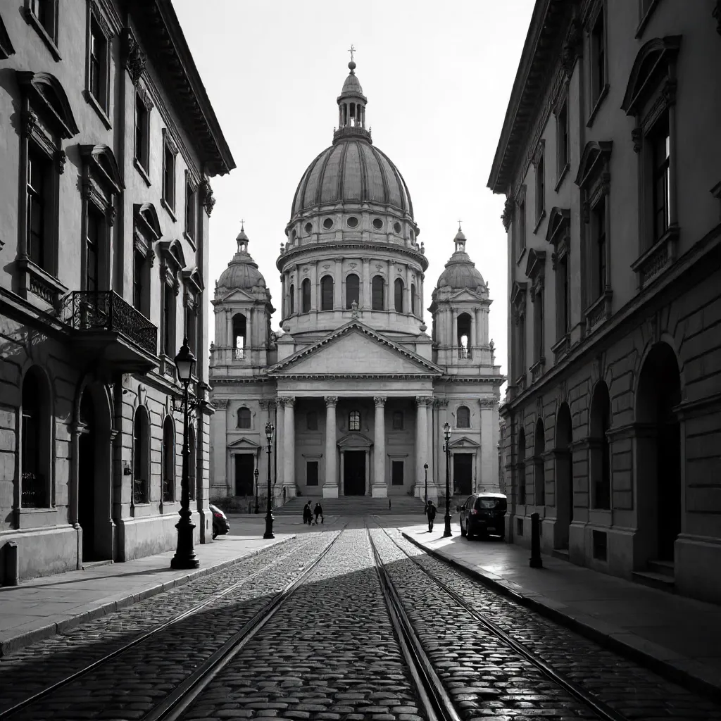 Monochrome Budapest: St. Stephen's Basilica