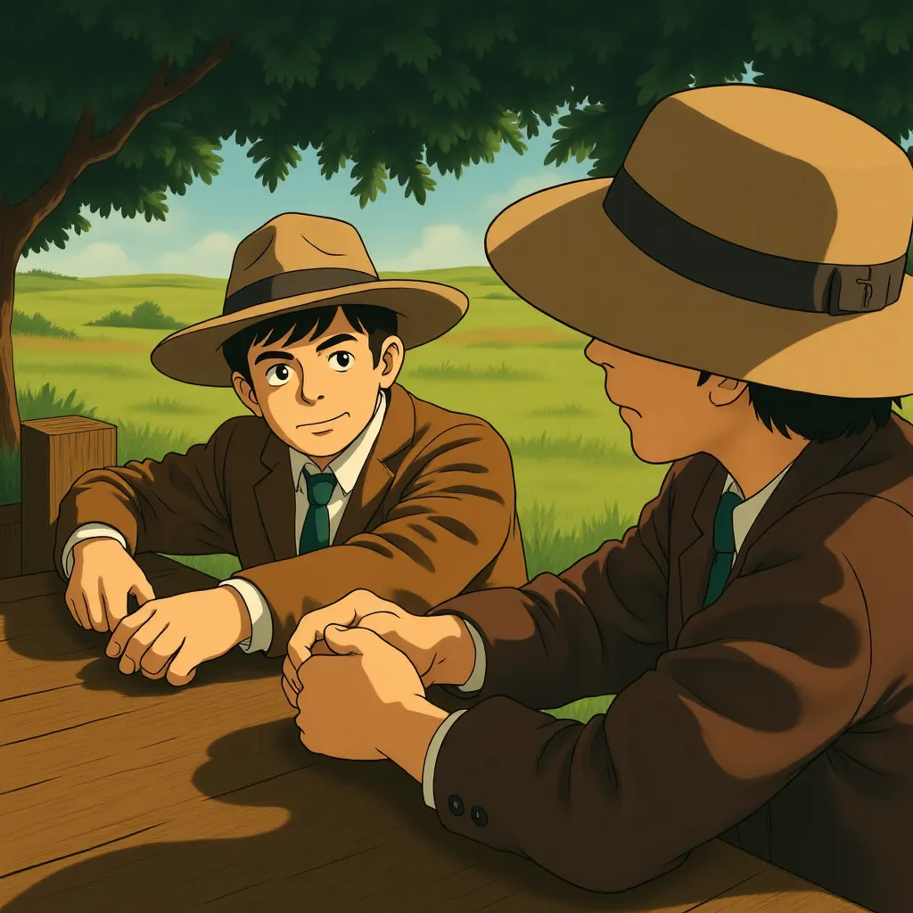 Robert De Niro and Samuel French in Killers of the Flower Moon (2023) - Anime style