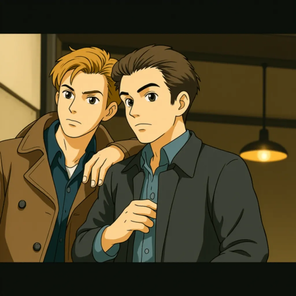 Viggo Mortensen and Vincent Cassel in Eastern Promises (2007) - Anime style