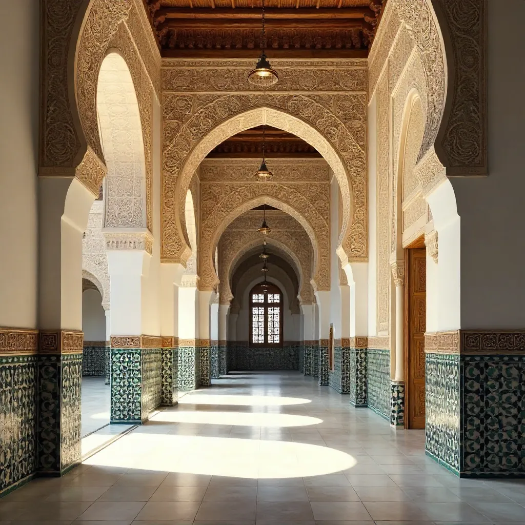 Intricate Moorish Archways of the Alhambra