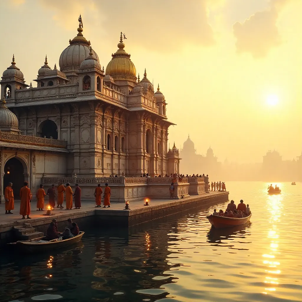 Golden Dawn Over Kashi Vishwanath Temple