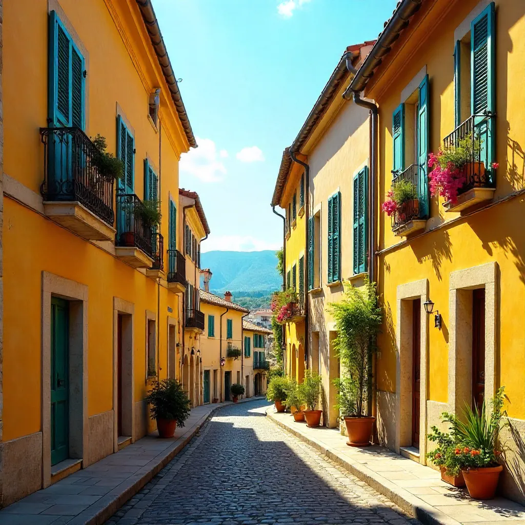 Provencal Yellow and Orange Facades in PACA