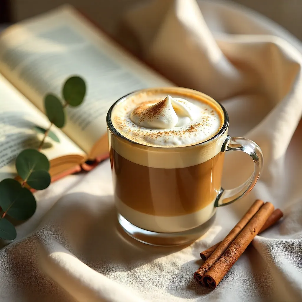 Cozy Autumn Still Life: Dalgona Coffee & Eucalyptus