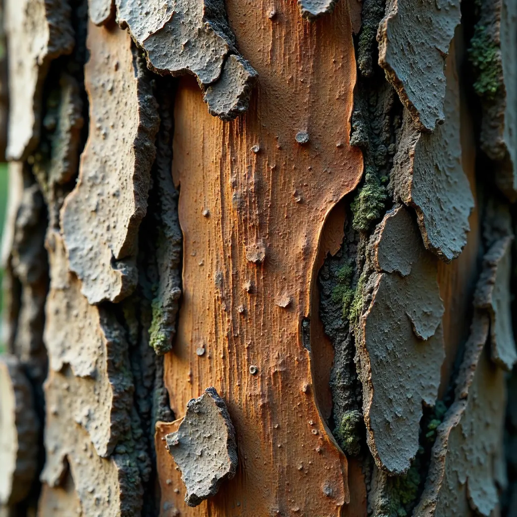 Intricate Macro Tree Bark Texture for Nature Backgrounds