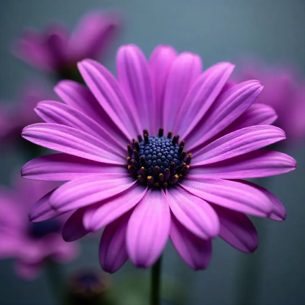 Macro Close-Up: Purple African Daisies