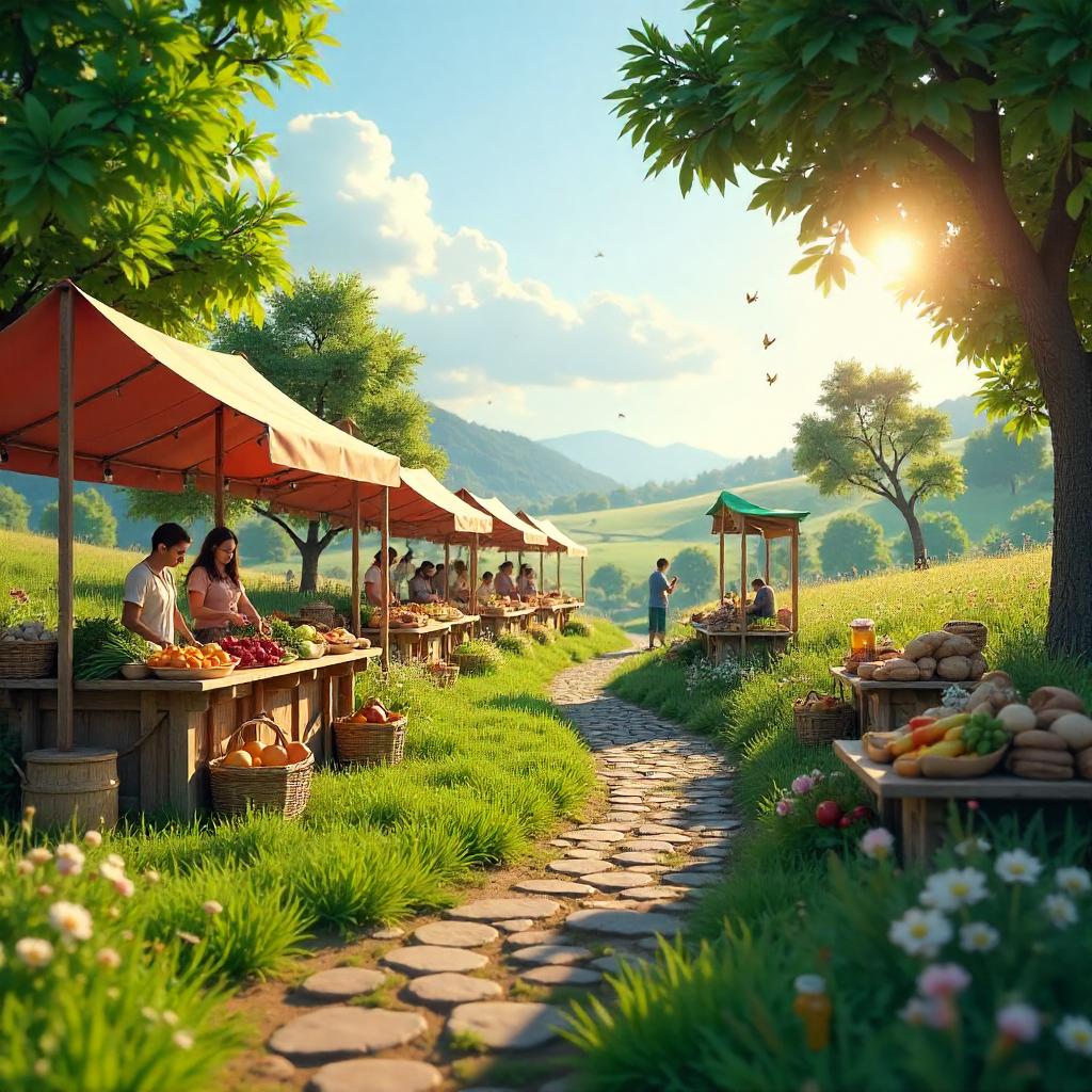 Meadow Market: Photorealistic 3D Meadow Bazaar