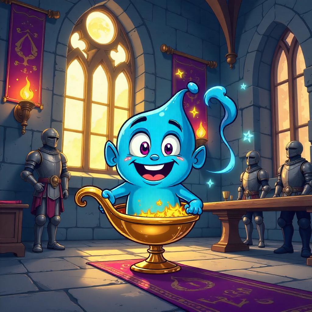 Genie in the Castle: Cartoon Fantasy