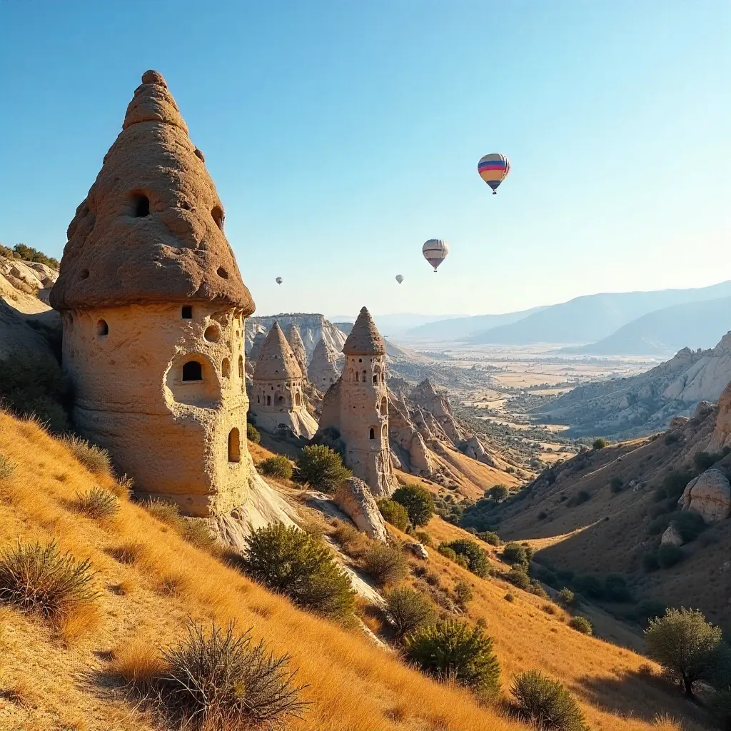 Azure Sky Over Cappadocia Fairy Chimneys