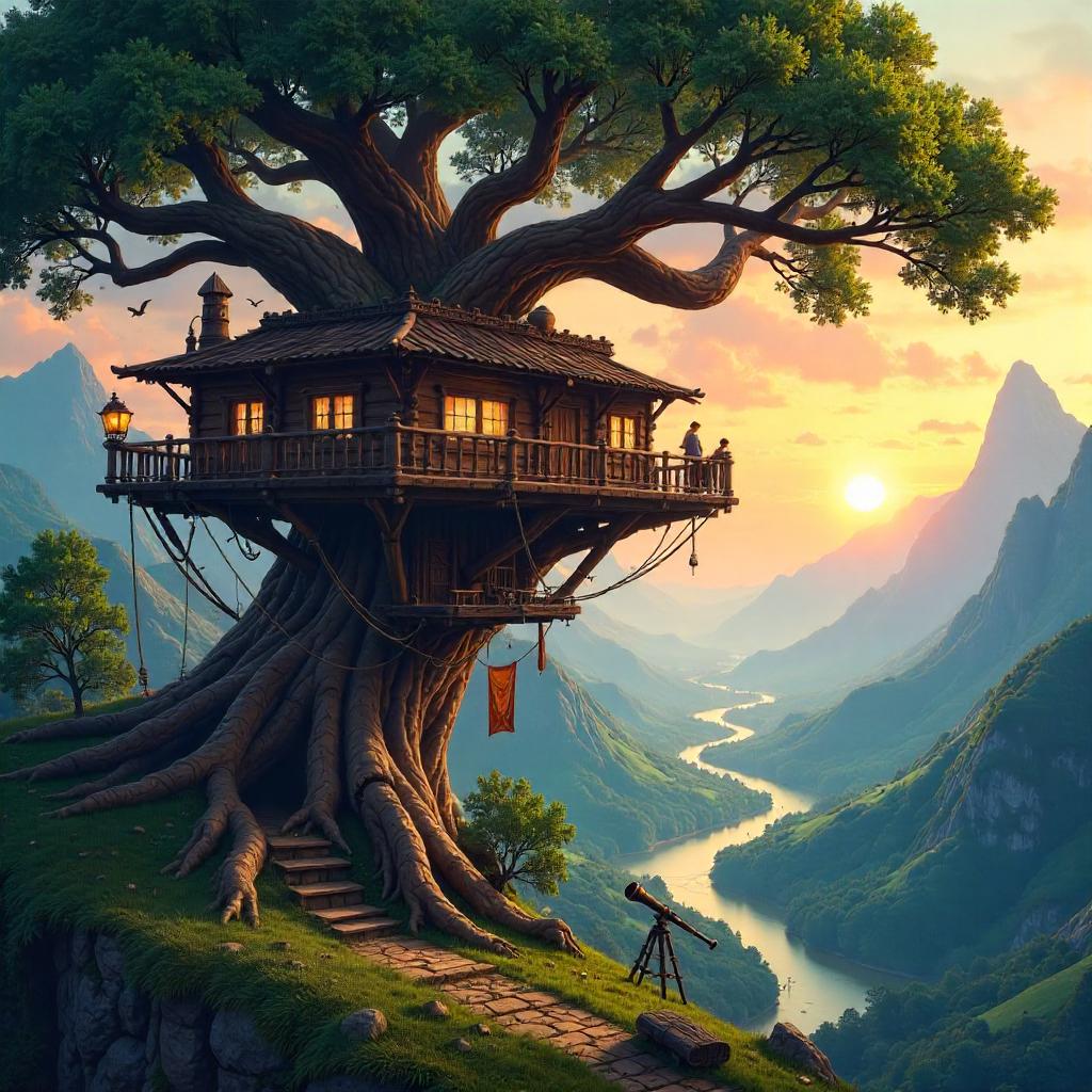 Valley Treehouse Concept Art