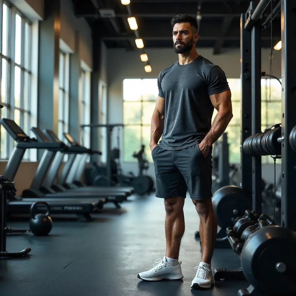 Photorealistic Latino Professional in a Gym