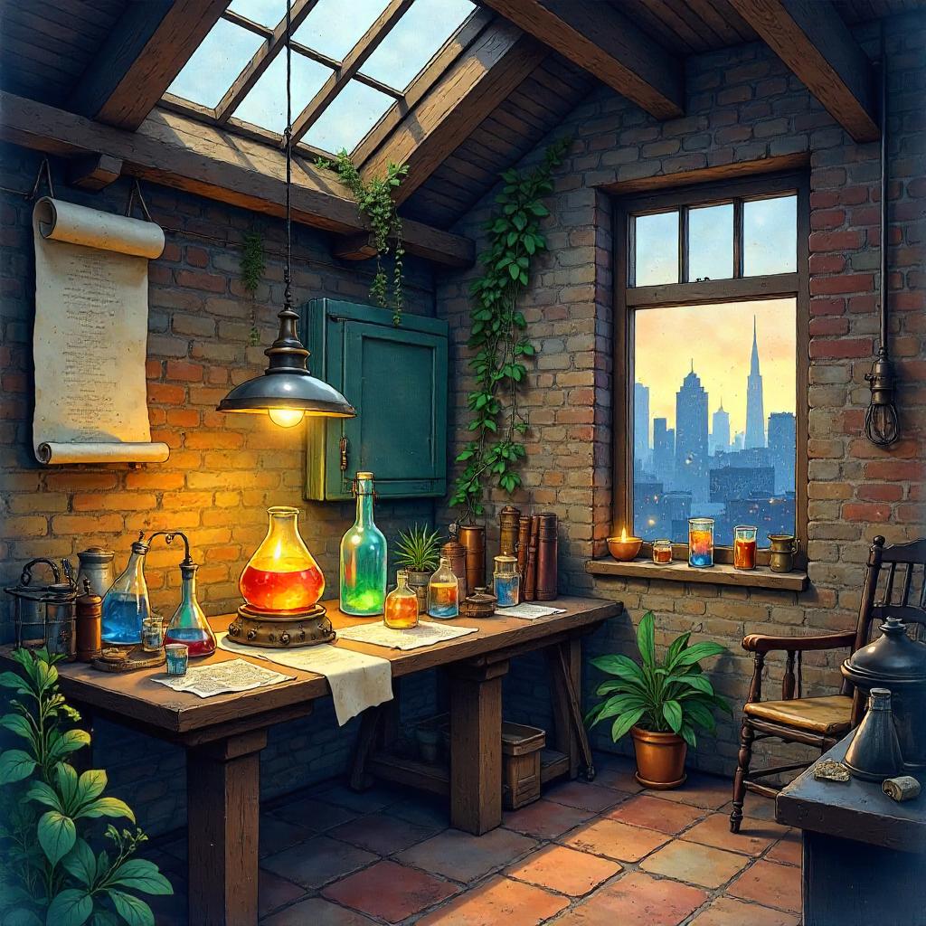 Watercolor Loft: The Philosopher's Stone