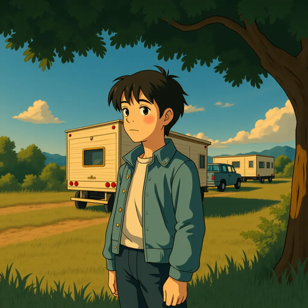 Frances McDormand in Nomadland (2020) - Anime style