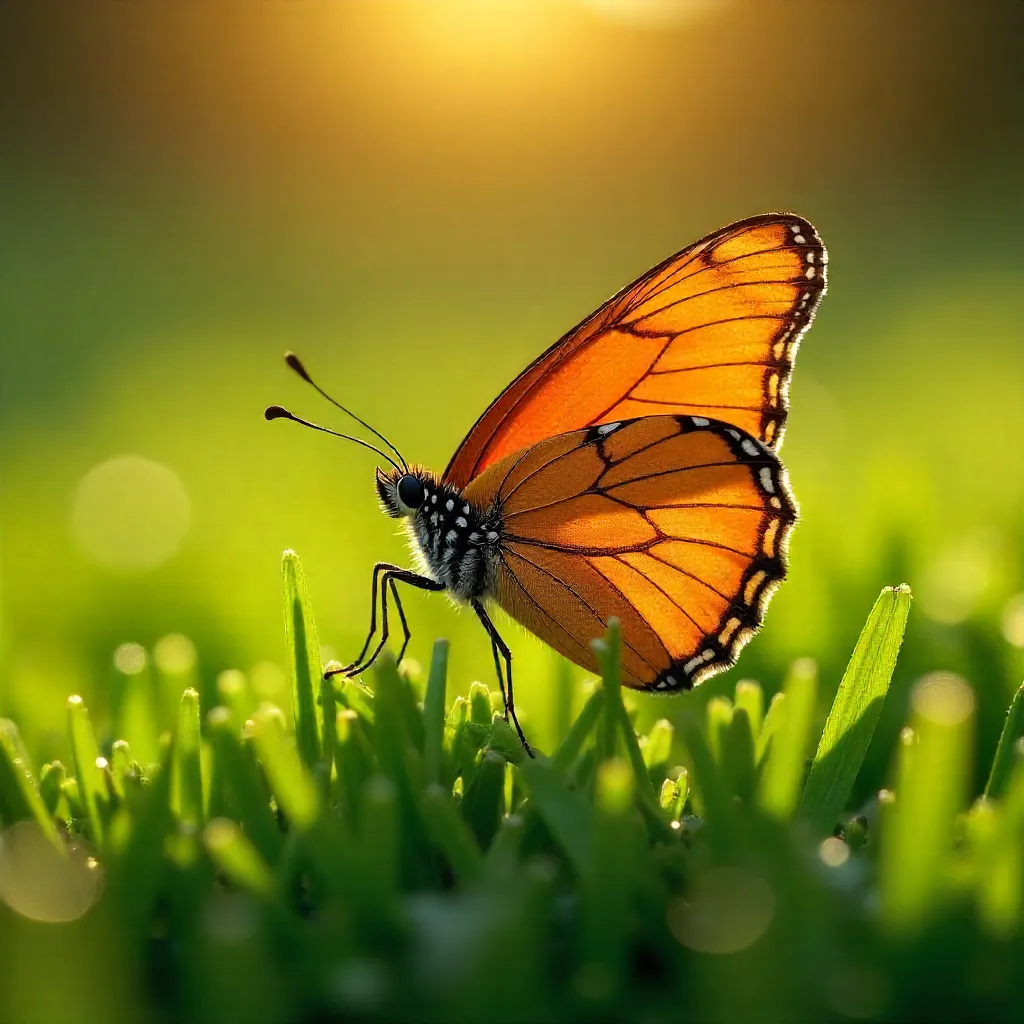 Vibrant Orange Butterfly in Piet Retief
