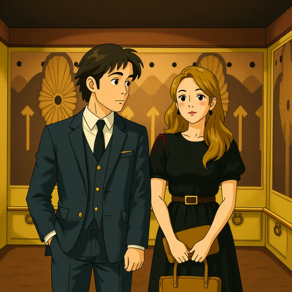 Michiel Huisman and Blake Lively in The Age of Adaline (2015) - Anime style