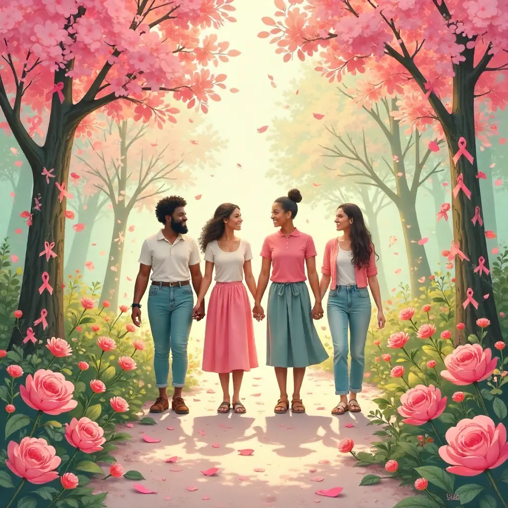 Hope Blooms: Breast Cancer Awareness and Recovery