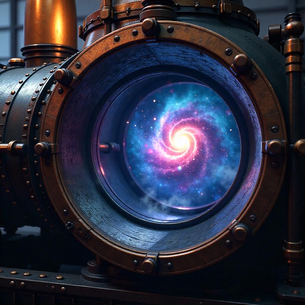 Nebula in a 3D Steam Engine: Cosmic Boiler