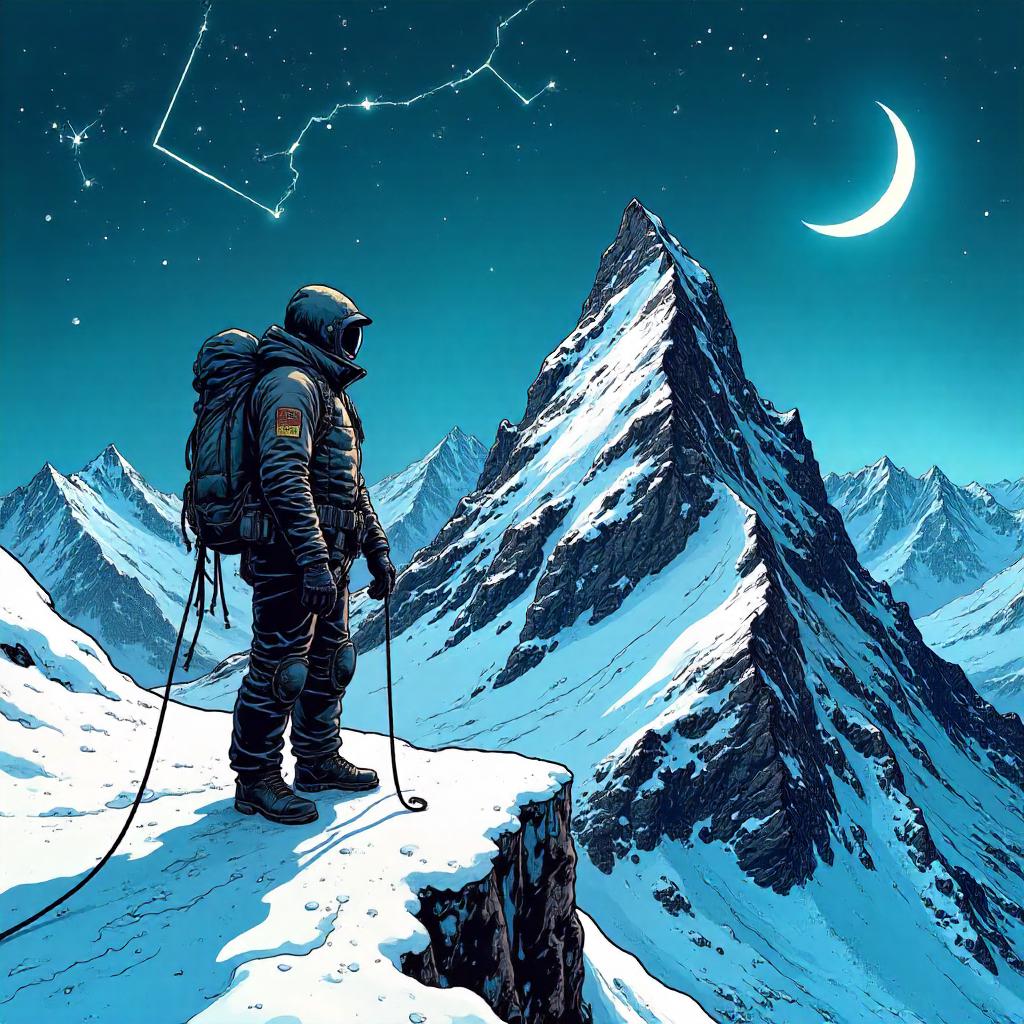 Constellation Clash on a Snowy Summit