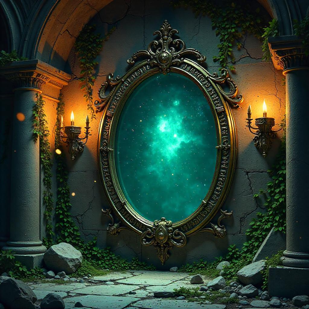 Mystic Mirror in a Damp Crypt - Concept Art