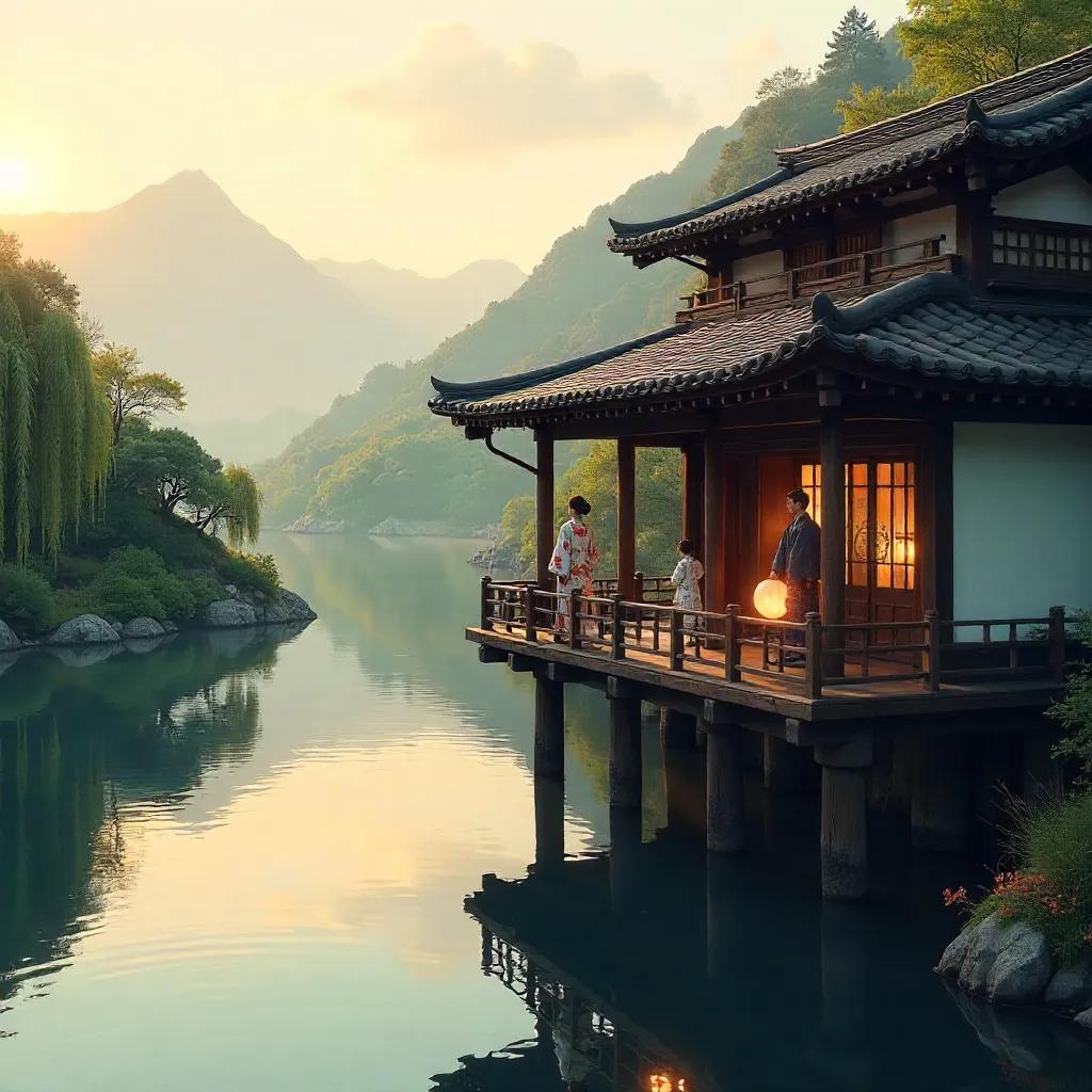 Riverside Kominka Balcony: A Heritage in Motion
