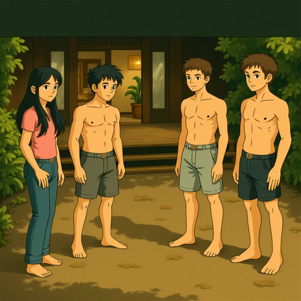 Chaske Spencer, Tinsel Korey, Bronson Pelletier, Alex Meraz, Tyson Houseman, and Kiowa Gordon in The Twilight Saga: Eclipse (2010) - Anime style