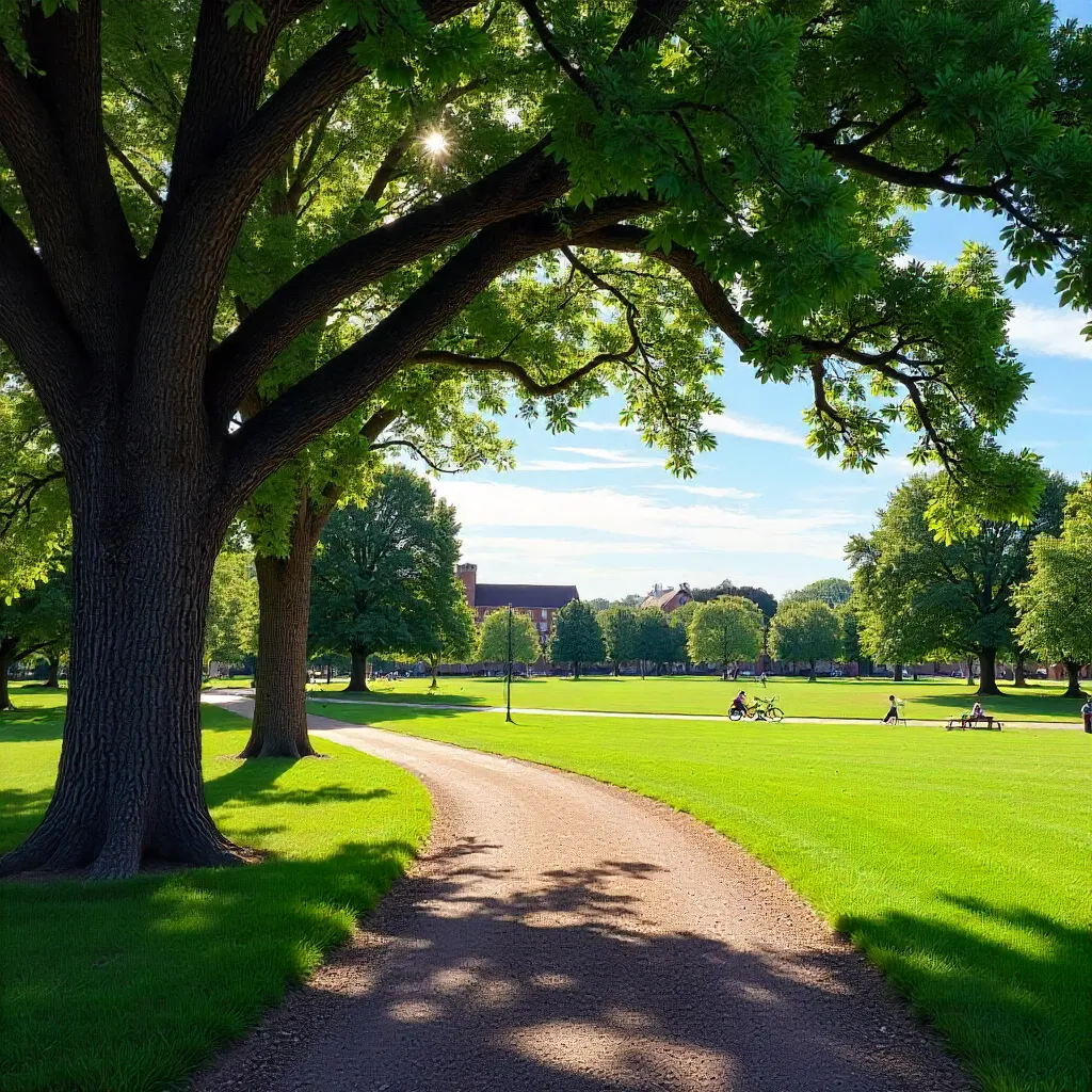 Serene Summer Walk on CSU Oval Oaks