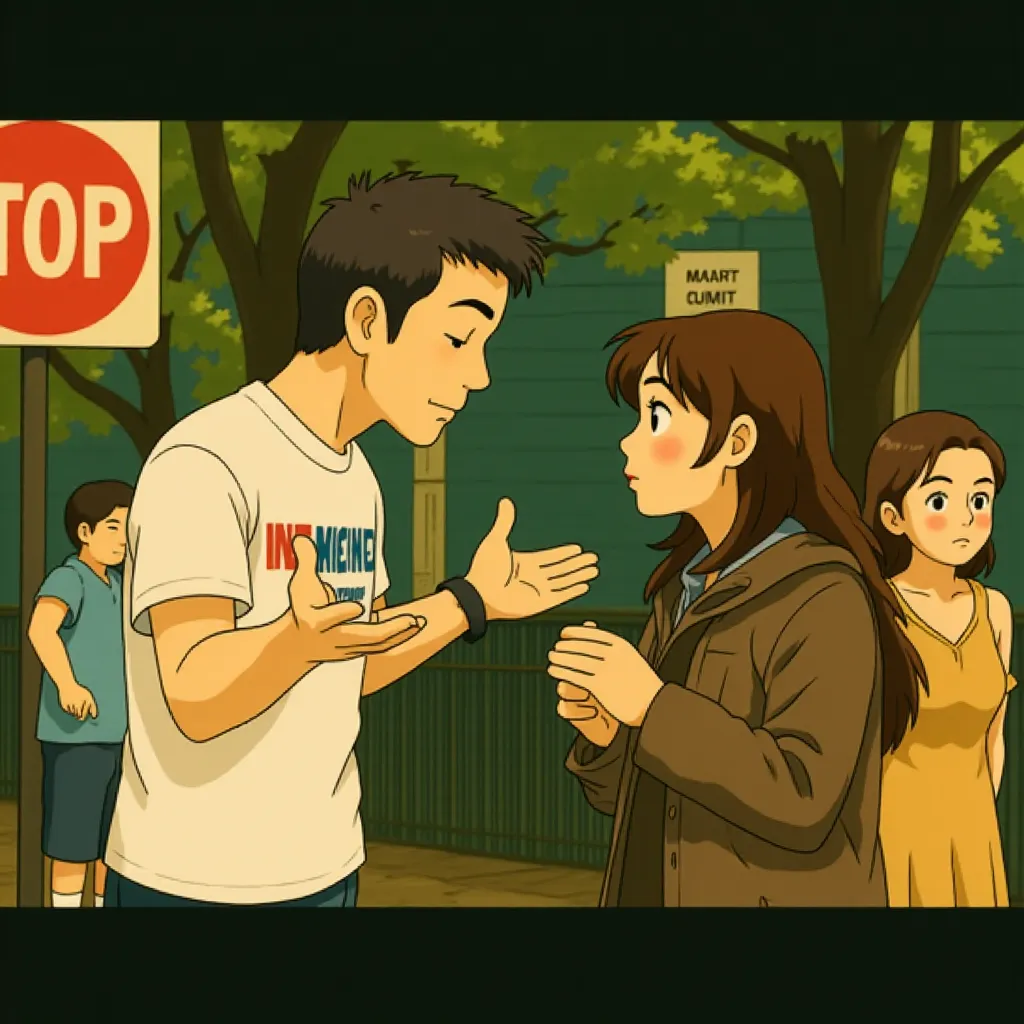 Ben Affleck and Michelle Monaghan in Gone Baby Gone (2007) - Anime style