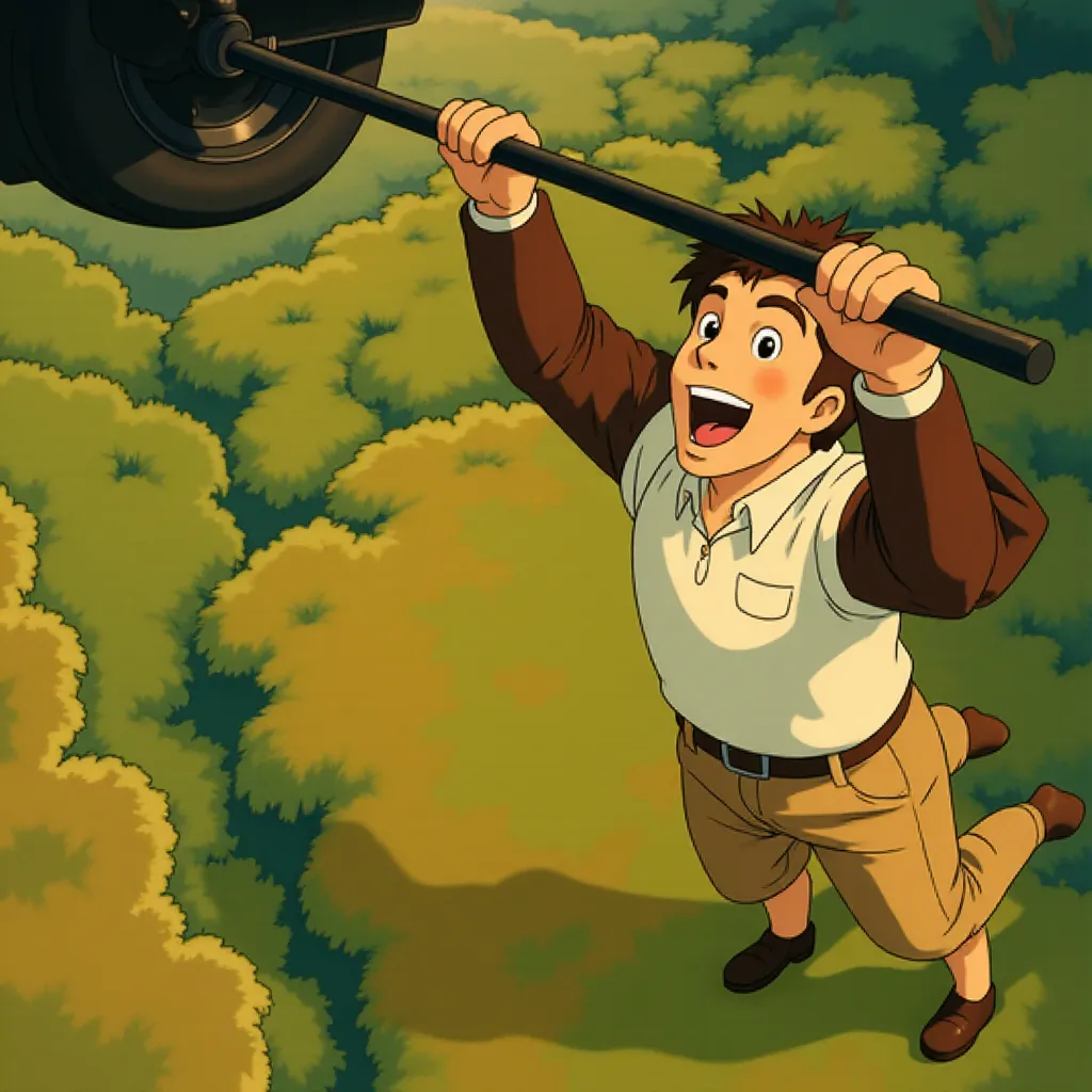 Tom Cruise in Mission: Impossible - The Final Reckoning (2025) - Ghibli style