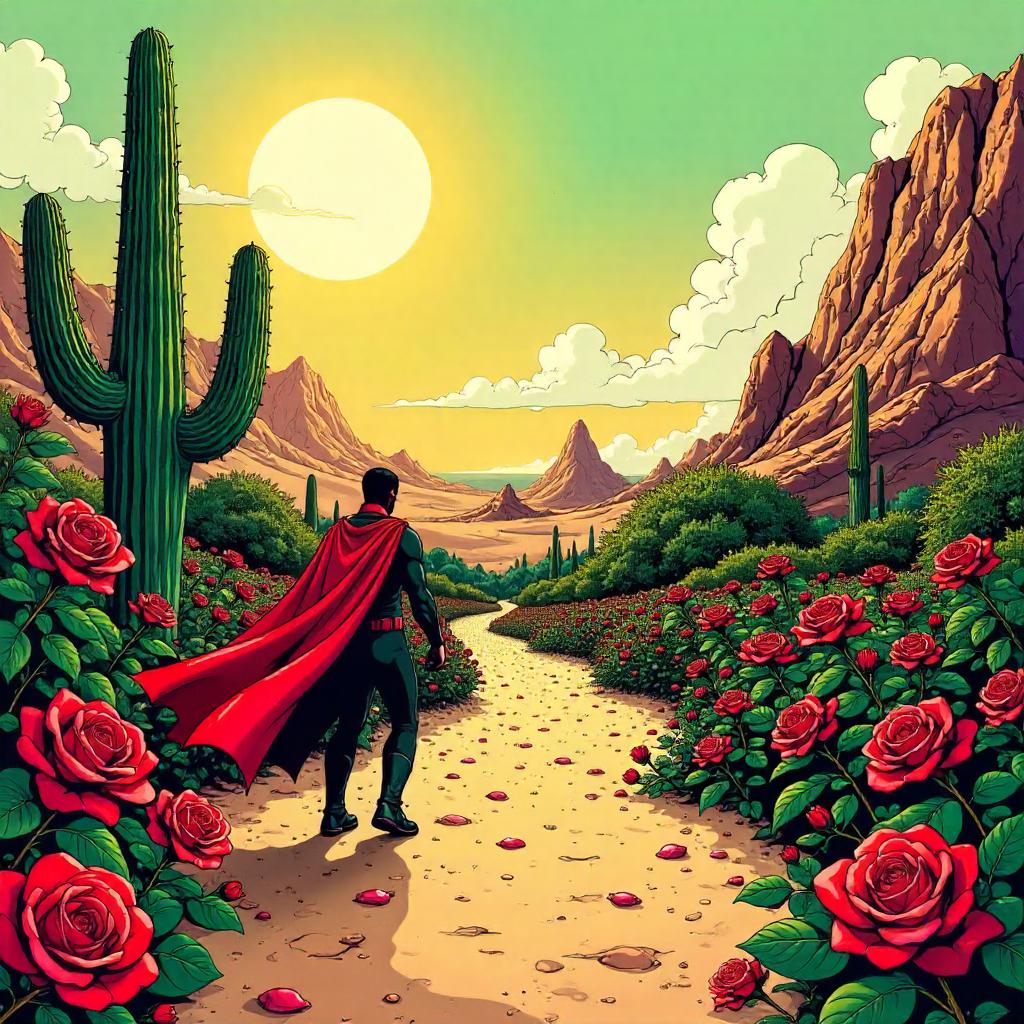Desert Rose Garden: Comic Book Showdown