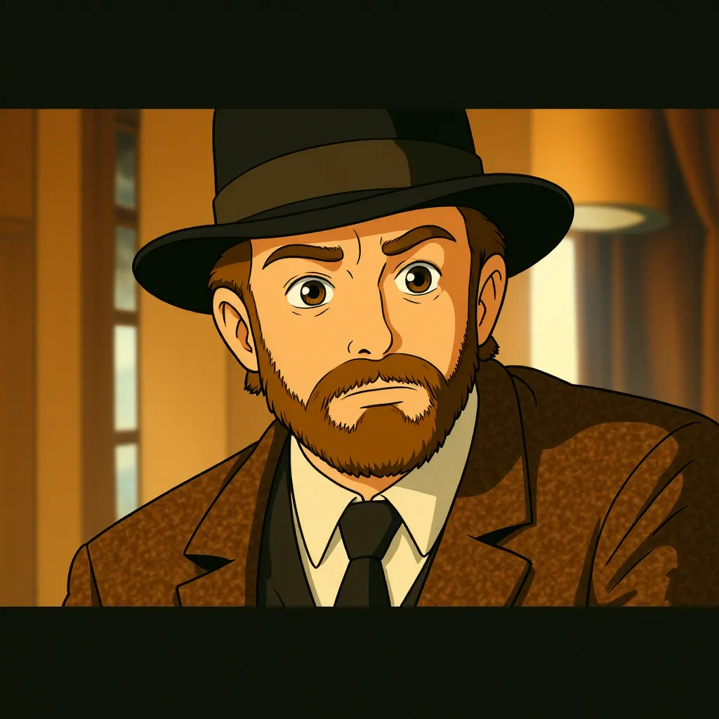 Tim Roth in The Hateful Eight (2015) - Anime style