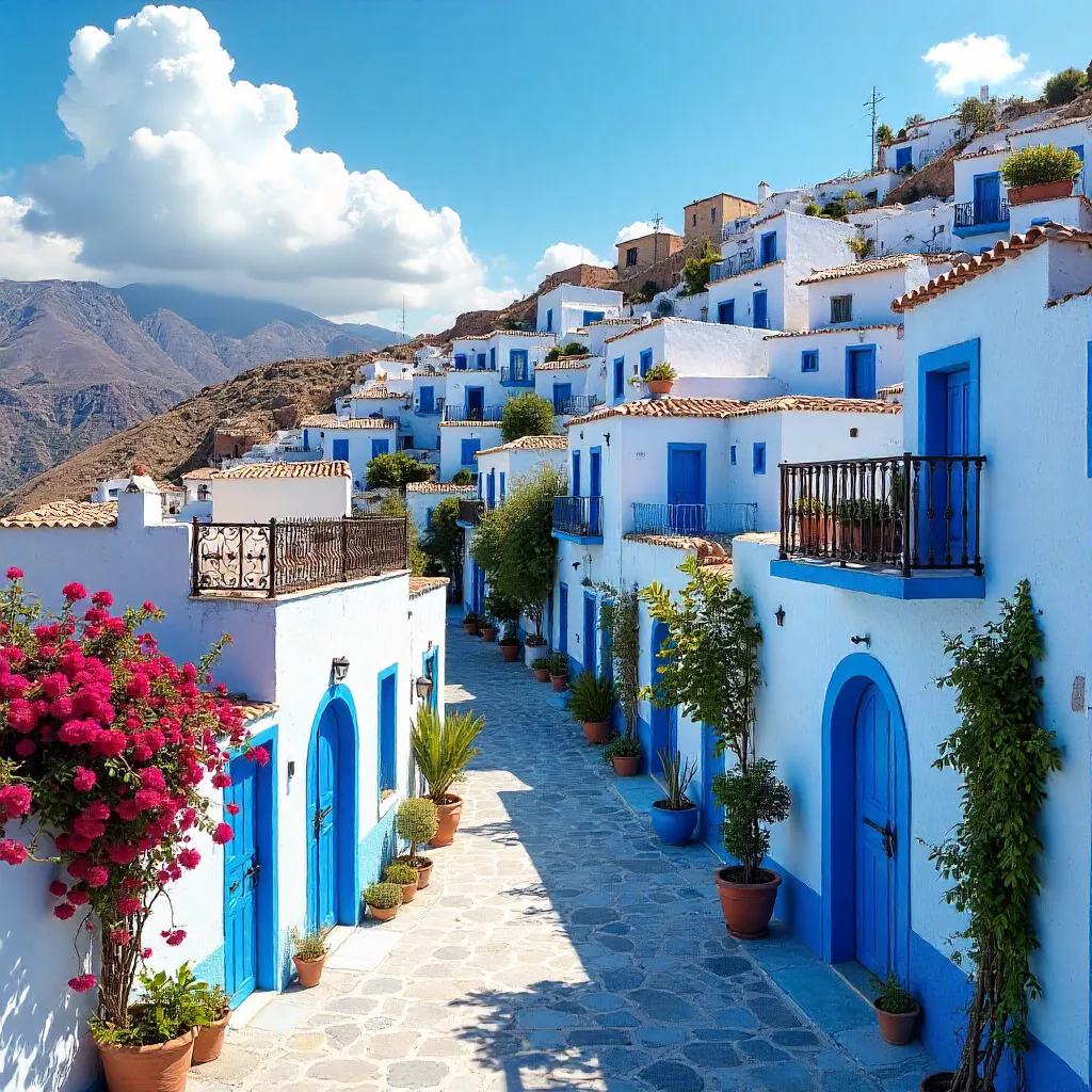 Azure Roofscape of Chefchaouen, Morocco