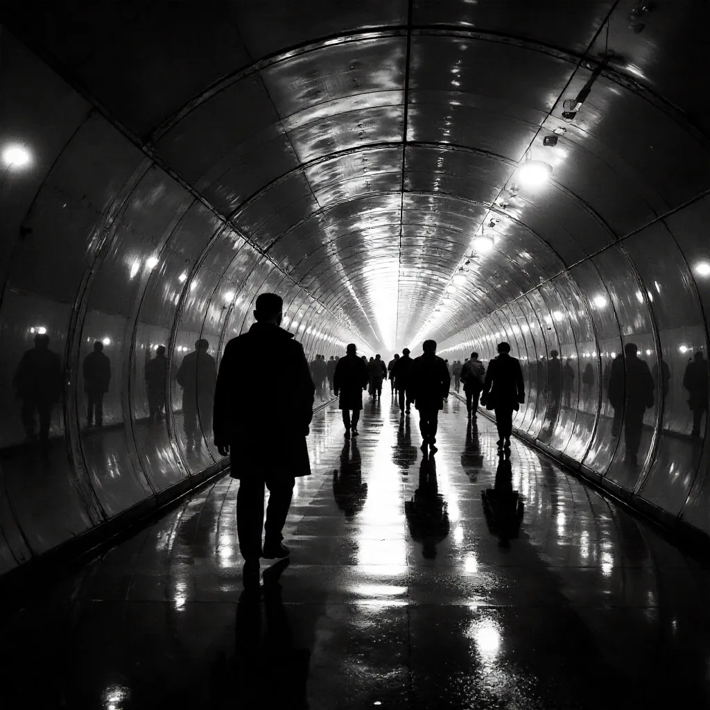 Reflections in a Mirrored City Tunnel