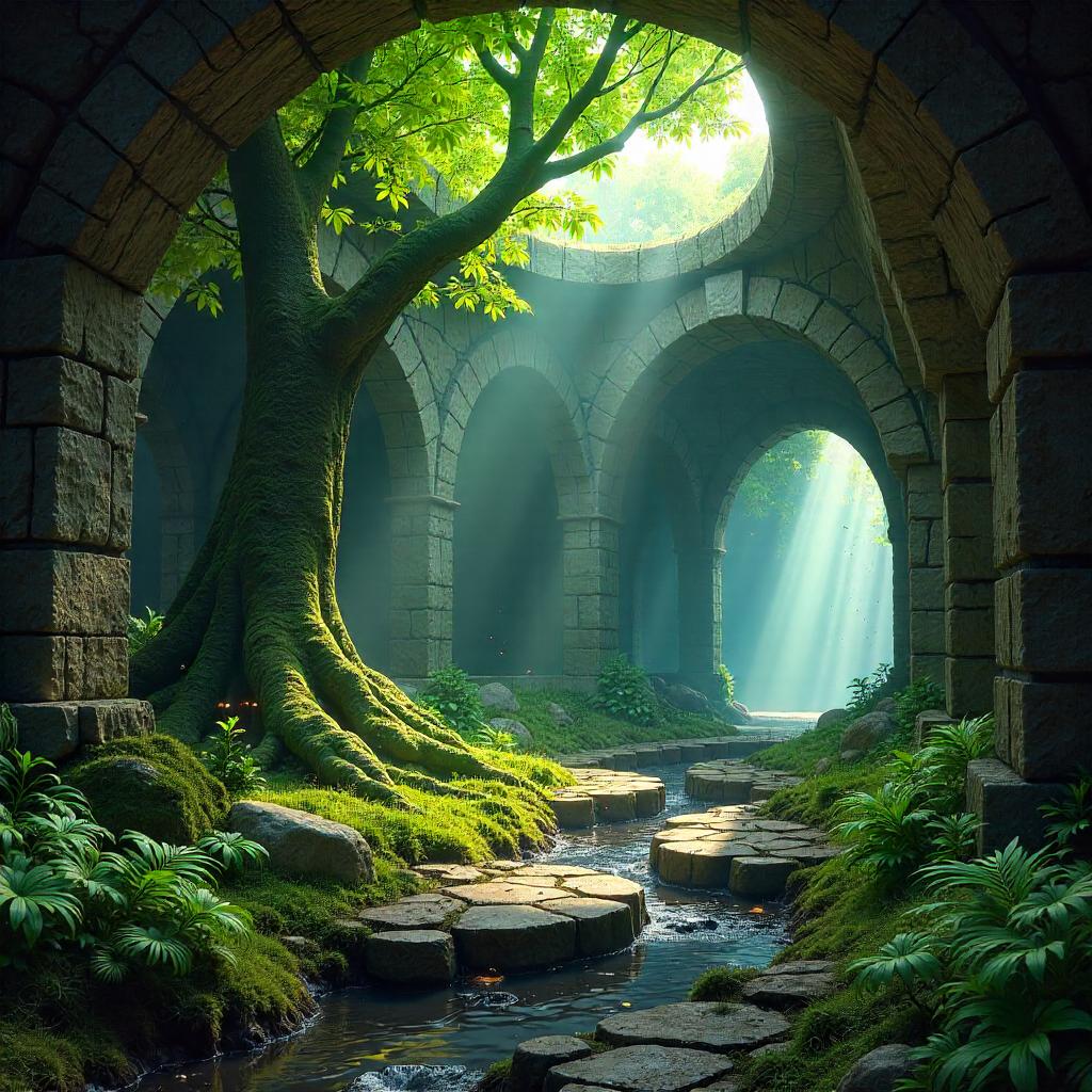 Forest in a Dungeon: Photoreal Scene