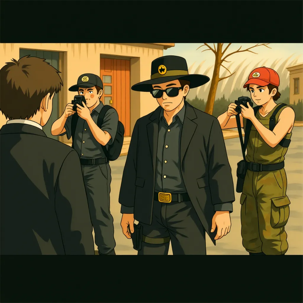 Robert De Niro, Don Johnson, and DeWayne Runnels in Machete (2010) - Anime style