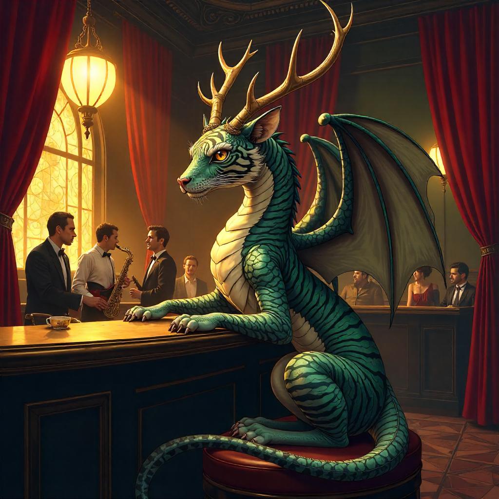 Chimera in a 1920s Anime Speakeasy