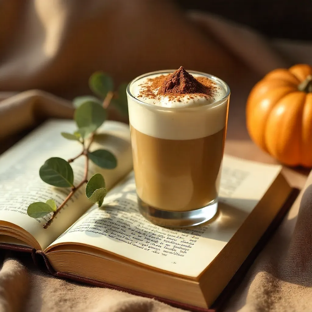 Cozy Autumn Dalgona Coffee with Eucalyptus