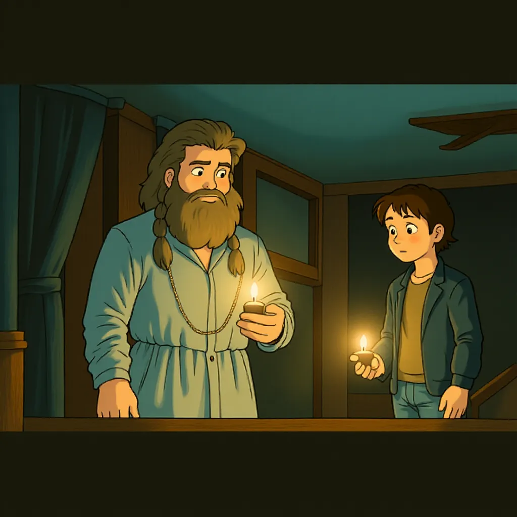 Michael Gambon and Daniel Radcliffe in Harry Potter and the Half-Blood Prince (2009) - Anime style