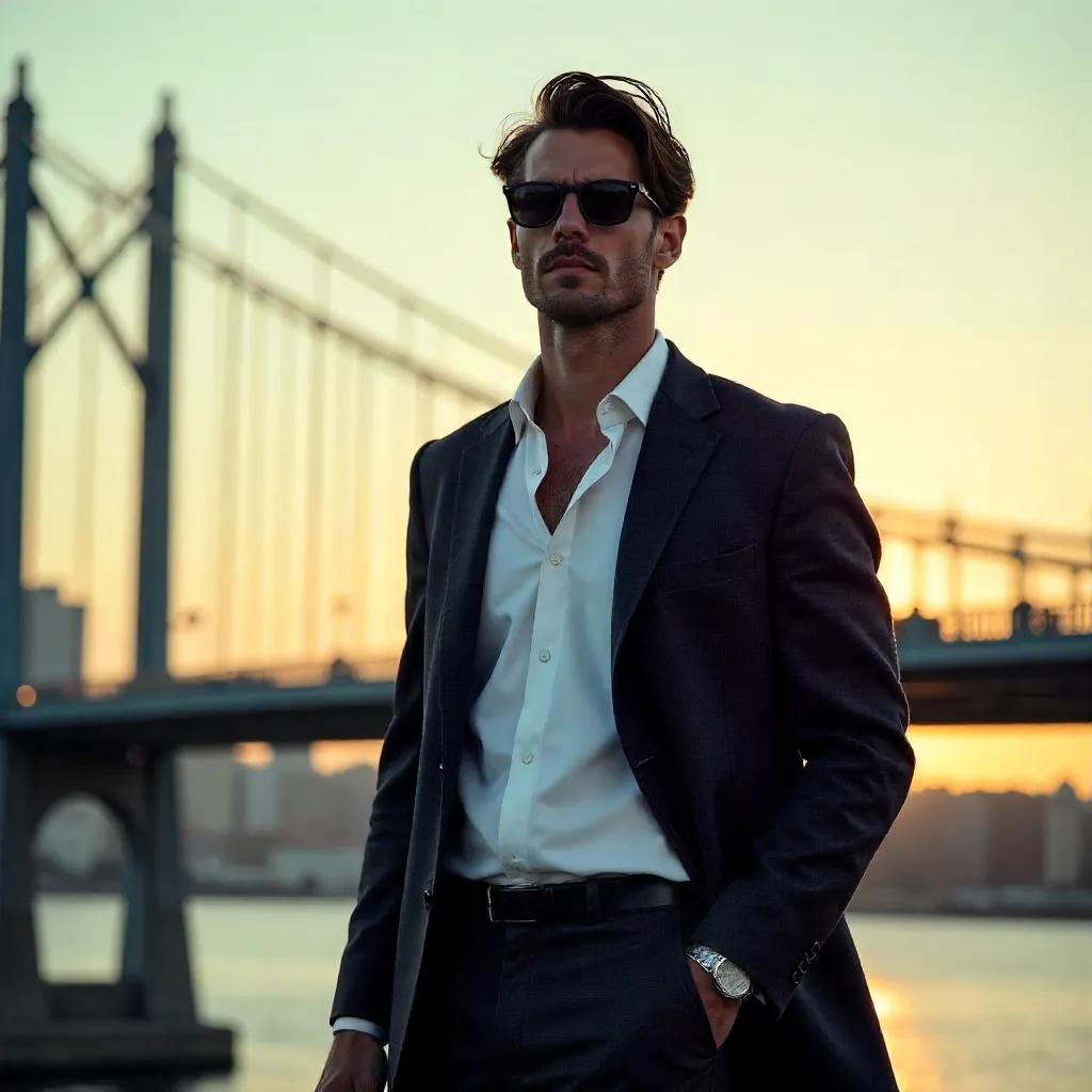 Confident Style by the Bridge