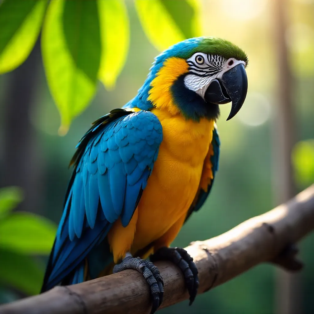 Vibrant Blue-and-Yellow Macaw at Omaha Zoo
