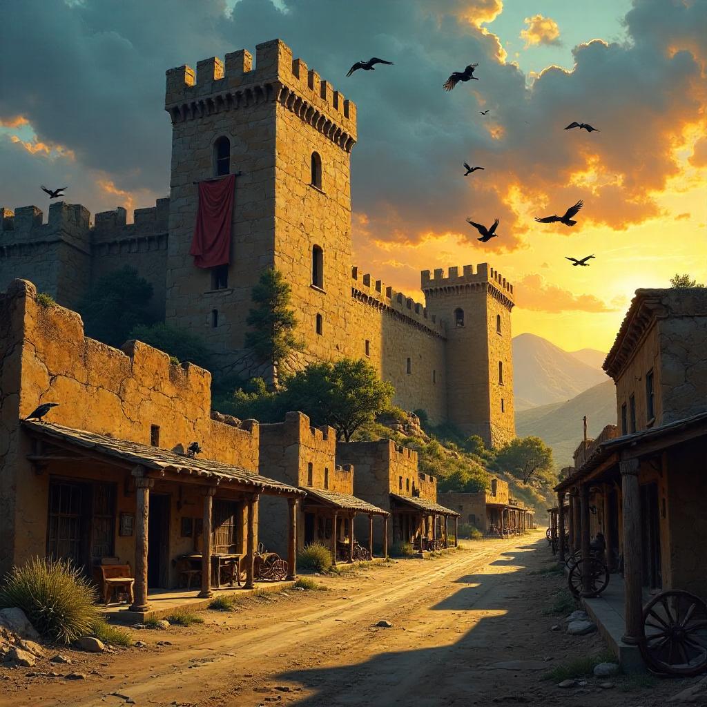 The Fortress Presiding Over a Desolate Ghost Town