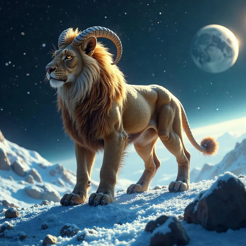 Chimera on a Comet: Photoreal Space Monster