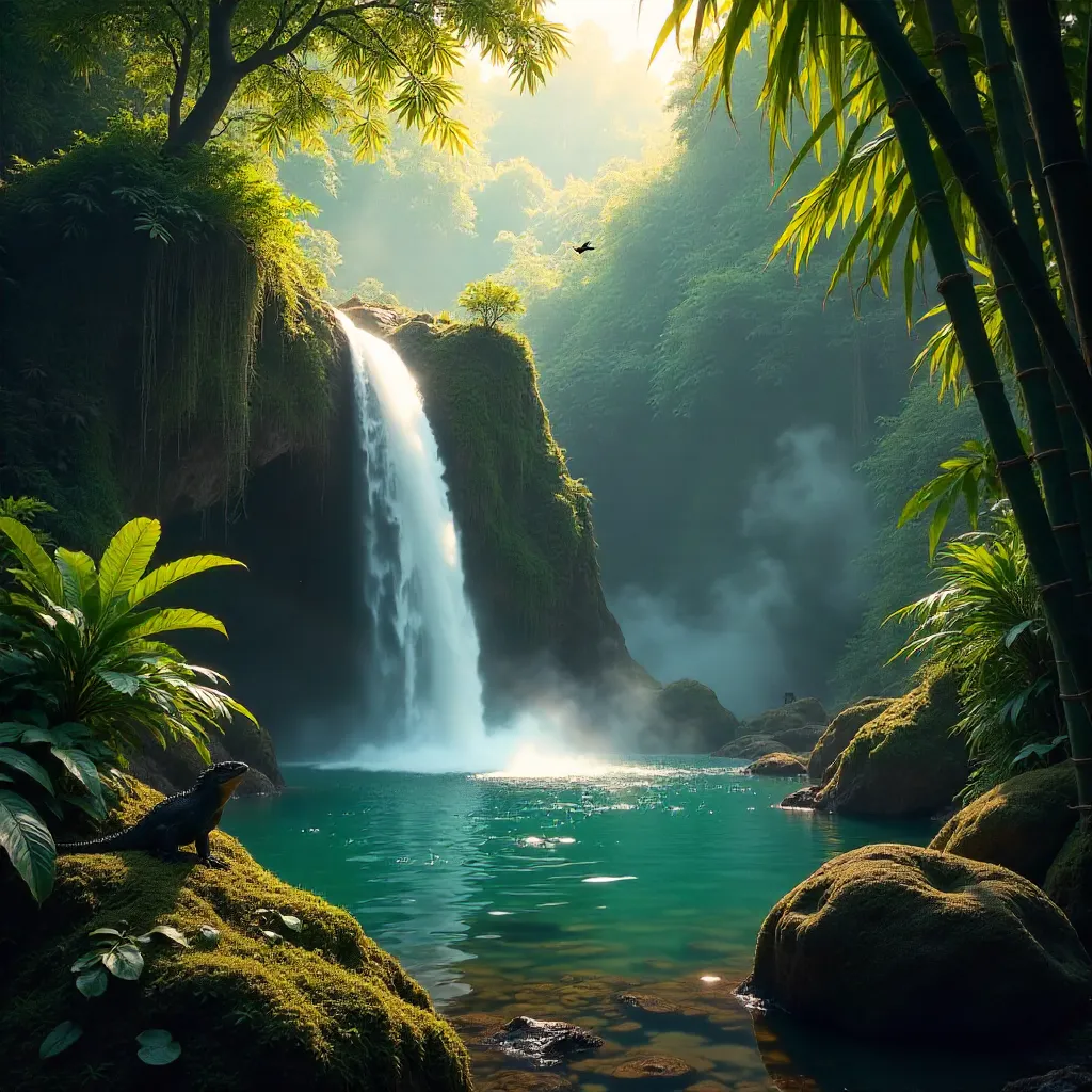 Hidden Waterfall of East Java Jungle