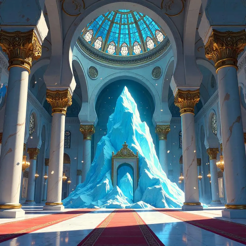 Glacier Dreams Inside an Anime Mosque
