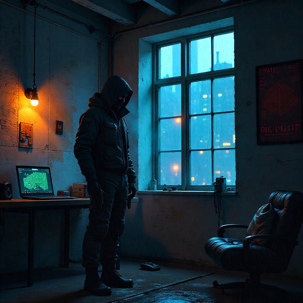 Loft Assassin: Neon Noir in Digital Art