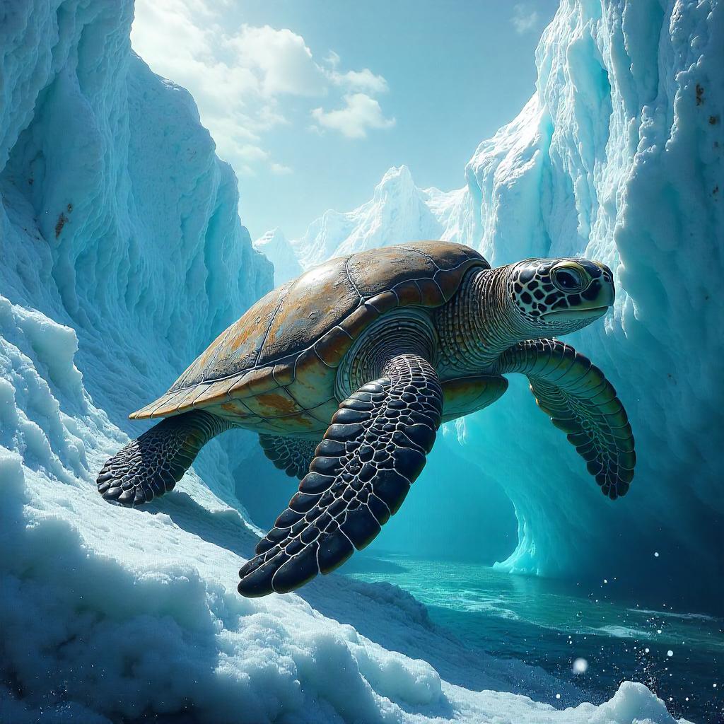 Turtle Among Icebergs: Concept Art