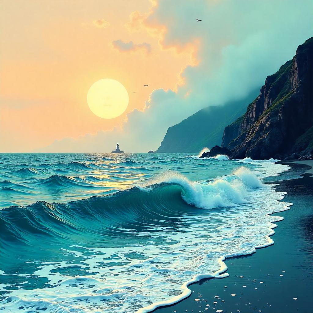 Morning Mist Over the Comic Ocean